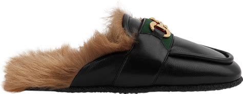 gucci goat hair slippers price|aacon 1158 gucci slippers.